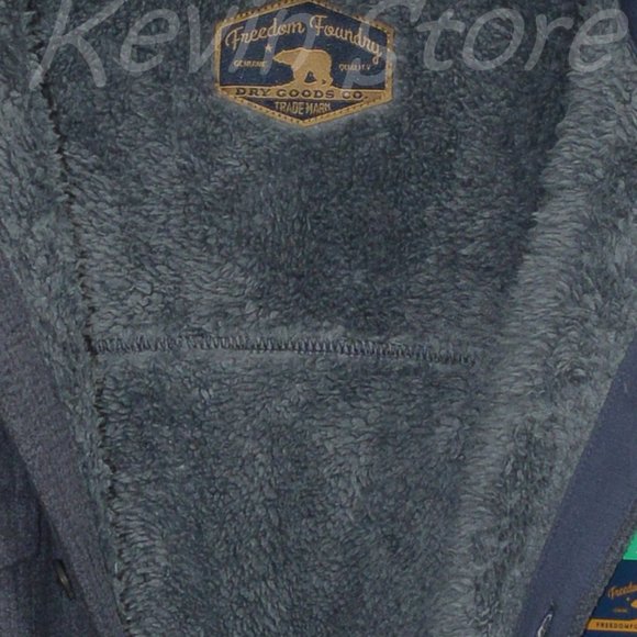 Men’s Fleece blue Shirt Jacket Freedom Foundry ‎ NWT - Picture 4 of 7